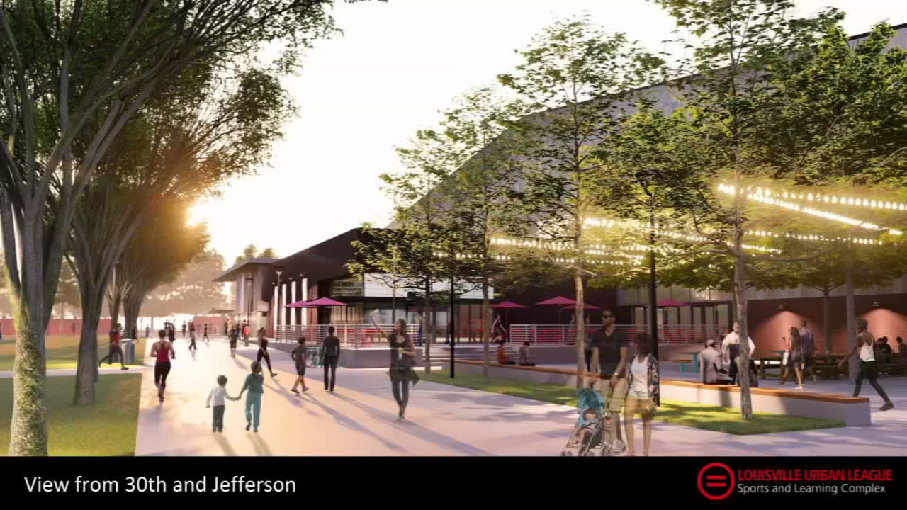 Rendering of Louisville Urban League's new sports complex